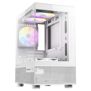 Gabinete Antec CX200M RBG ELITE, Mini Tower, Micro ATX, ITX, 5x Ventiladores ARGB, Blanco