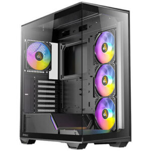 Gabinete Antec C3 ARGB, Midi Tower, ATX, Micro ATX, ITX, 4x Ventiladores ARGB, Negro
