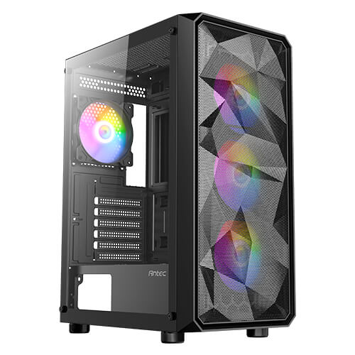 Gabinete Antec AX83 RGB ELITE, Mid Tower, E-ATX, ATX, M-ATX, ITX, 4x Ventiladores RGB 120mm, Negro