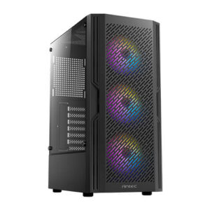 Gabinete Antec AX20, Media Torre, Ventana Cristal, 3x Vent. 120mm RGB, Negro