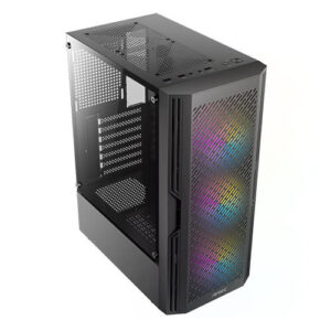 Gabinete Antec AX20, Media Torre, Ventana Cristal, 3x Vent. 120mm RGB, Negro