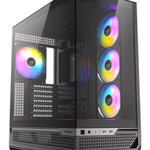 Gabinete Antec C7 ARGB Midi Tower, E-ATX, ATX, M-ATX, ITX, 4x Ventiladores Negro