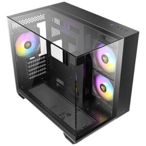 Gabinete Antec CX600M Trio ARGB, Mini Tower, Micro-ATX, ITX, 3x Vent ARGB, Sin fuente, Negro