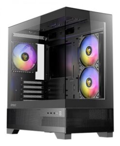 Gabinete Antec CX500m ARGB Mini Tower, Soporta Micro-ATX, ITX, Ventx3 ARGB, Fuente No, Negro