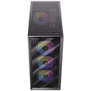 Gabinete Antec AX85 ARGB, Mid Tower, ATX, M-ATX, ITX, 4x Ventiladores ARGB 120mm, Sin Fuente, Negro