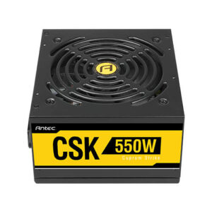 Fuente de poder Antec CUPRUM Strike CSK550 550W 80 Plus bronce, 24 Pines ATX, PFC activo, Negro