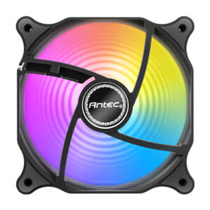 Ventilador Antec F12 Racing ARGB, 12cm, 120mm, 1500 RPM, LED Multi, Negro