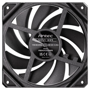 Ventilador Antec Nova 120, 12 cm, PWM, Negro