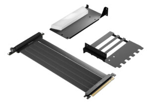 Soporte Antec para tarjetas graficas ARGB PCI-e 4.0, con Cable riser incluido, Negro