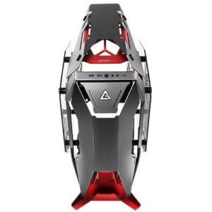 Gabinete Antec Torque case Midi Tower, Ventana lateral, Negro/rojo