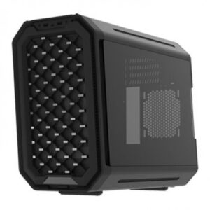 Gabinete Antec Dark Cube Mini Torre, ITX, Micro ATX, Ventana lateral, S/fuente, Negro