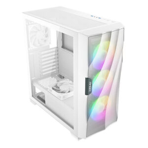 Gabinete Antec DF700 Flux Midi-Tower, Ventana cristal, 5x Ventiladores instalados, Blanco