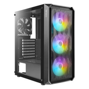 Gabinete Antec NX292 Media Torre, Ventana cristal, 4x Vent. 120mm, Negro