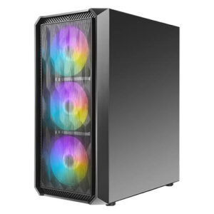 Gabinete Antec NX292 Media Torre, Ventana cristal, 4x Vent. 120mm, Negro
