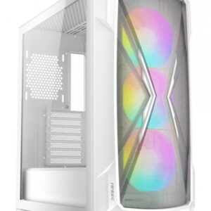 Gabinete Antec DP505 Midi-Tower, Ventana lateral, 3x Ventiladores ARGB, Blanco