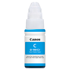 Botella De Tinta Canon GI-190 Cyan 70ml, Pixma G1100, G2100, G3100, G3102 original