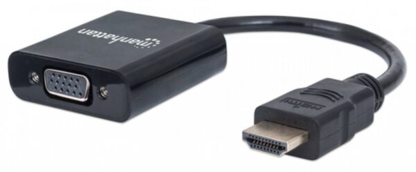 Adaptador Manhattan HDMI Macho a VGA Hembra, 22 centimetros, Color Negro - Image 3