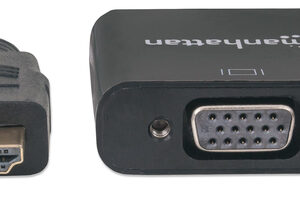 Cable Convertidor Manhattan HDMI-VGA, negro