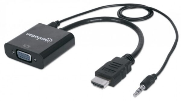 Adaptador Manhattan HDMI Macho a VGA Hembra, Negro - Image 3