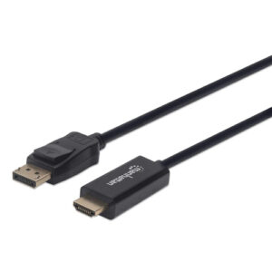 Cable Manhattan DisplayPort 1.1 a HDMI 1.2, Full HD, 60Hz, 1 metro, Negro
