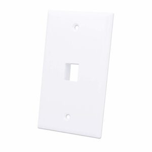 TAPA (FACEPLATE) INTELLINET PARA CAJA DE PARED DE 1 VENTANA, BLANCA.