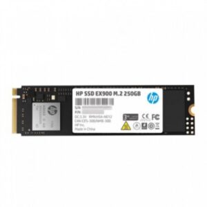 SSD HP EX900 250GB, M.2, NVME, PCI Express 3.0, Lectura 2100 MB/s, Escritura 1300 MB/s