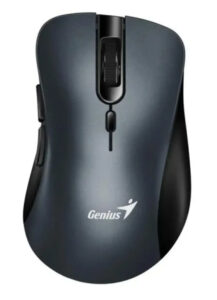 Mouse Ergonomico Genius ERGO 8100S, Inalambrico, USB, 1600 DPI, 6 botones, Silencioso, Gris