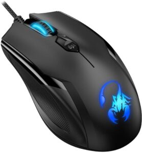 Mouse GX Gaming Ammox X1-600, Alambrico, 3200 DPI, RGB, Negro