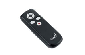 Presentador y Apuntador laser Genius Pointer 100, RF 2.4Ghz, Receptor USB, 10m, Negro