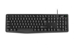 Teclado Alambrico Genius KB-117, USB, Resistente a salpicaduras, Negro