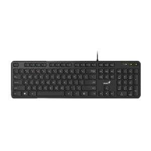 Teclado Alambrico Genius SlimStar M200, USB, Espanol, Color Negro