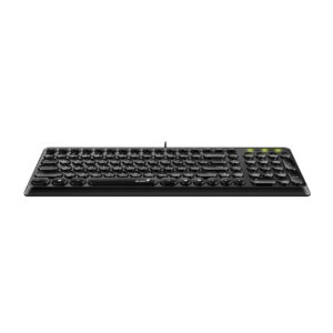 Teclado Genius SlimStar Q200, Usb 2.0, Color Negro