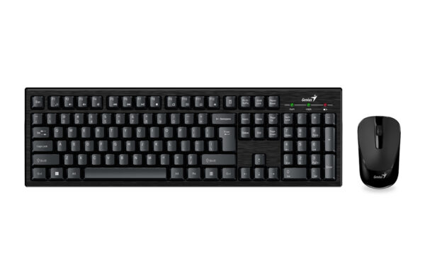 Kit Teclado y Mouse Inalambrico Genius KM-8101, Usb 2.0, Color Negro