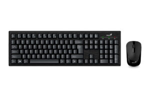 Kit Teclado y Mouse Inalambrico Genius KM-8101, Usb 2.0, Color Negro