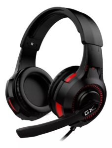 Diadema Genius, GX GAMING HS-G600V, Con microfono, USB, plug 3.5MM, Negro/Rojo