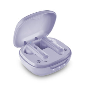 Audifonos Genius AHS-M905BT, Bluetooth 5.3, Touch, Estuche de Carga, Morado