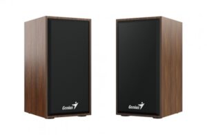 Bocinas Genius SP-HF180, 3.5mm, 2.0 canales, 6W, Negro/Madera