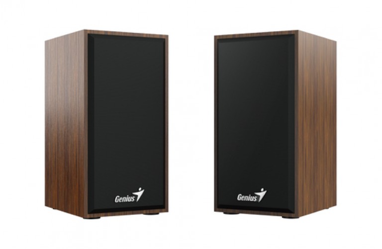Bocinas Genius SP-HF180, 3.5mm, 2.0 canales, 6W, Negro/Madera