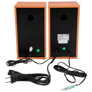 Bocinas Genius SP-HF500A II, Alambrica, 16W, Acabado Tipo Madera