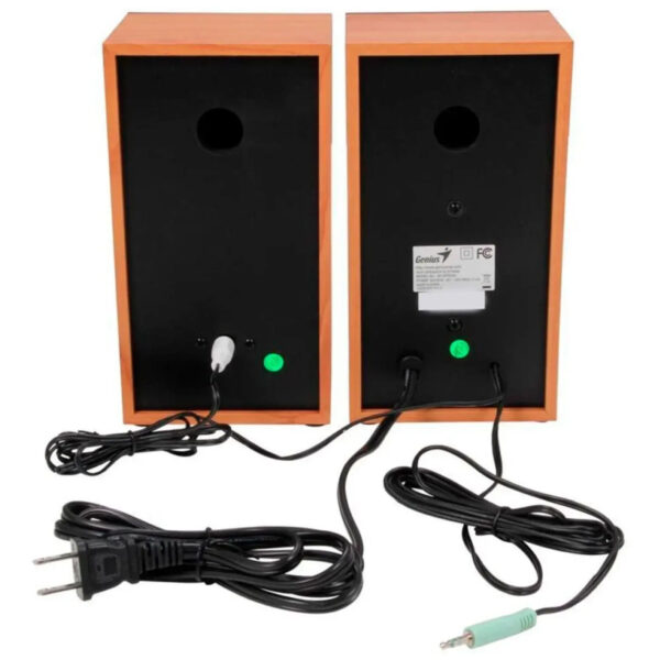 Bocinas Genius SP-HF500A II, Alambrica, 16W, Acabado Tipo Madera