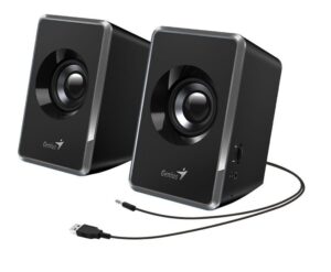 Bocinas Genius SP-U125, USB, 3.5mm, Controlador De Volumen, 3 W, Gris