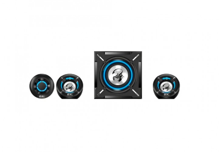 Bocinas Genius SW-G2.1 1000 con Subwoofer, 26w RMS, Conectividad de Audio 3.5mm, RCA, Incluye Control, Negro