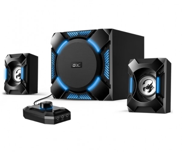 Bocinas Genius GX GAMING SW-G2.1 1200 con Subwoofer, 3.5mm de 1.5M, 36w RMS, Negro