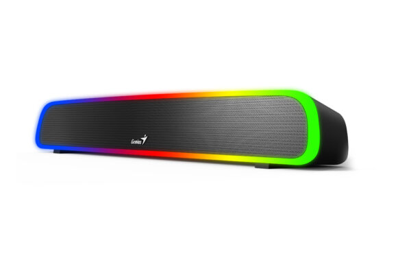 Barra de Sonido Genius 200 BT, 4W, Bluetooth, Alimentacion-USB, Interfaz 3.5MM, RGB, Negro - Image 2