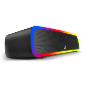 Barra de Sonido Genius 200 BT, 4W, Bluetooth, Alimentacion-USB, Interfaz 3.5MM, RGB, Negro