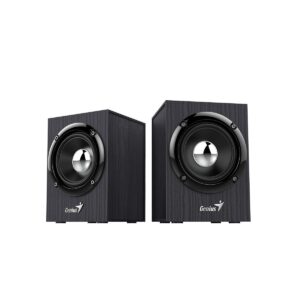 Bocinas Genius SP-HF385BT, 4W, Bluetooth 5.0, USB, Color Negro y Gris