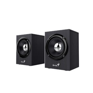 Bocinas Genius SP-HF385BT, 4W, Bluetooth 5.0, USB, Color Negro y Gris