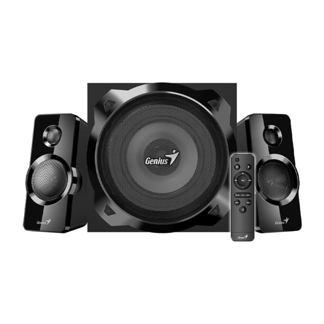 Bocinas Genius SW-2.1 1850BT, Bluetooth 5.3, 50W RMS, 2.1 Canales, 3.5mm Audio Cable, Control, Negro