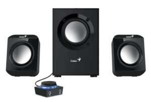 Bocinas Genius SW-2.1 300 II, 10W, 2x Conectores 3.5 mm, Modulo de Control, Negro