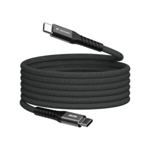 Cable USB Magnetico Verbatim, USB-C a USB-C, 60W, 480Mbps, 120cm, Negro
